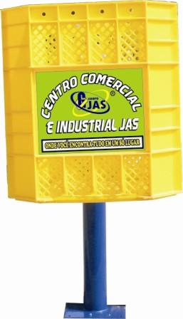 2034/09 LIXEIRA DE CALÇADA EM PVC 