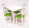 2066/09 MESA MADEIRA SAFIRA HORIZONTAL 4 CADEIRAS